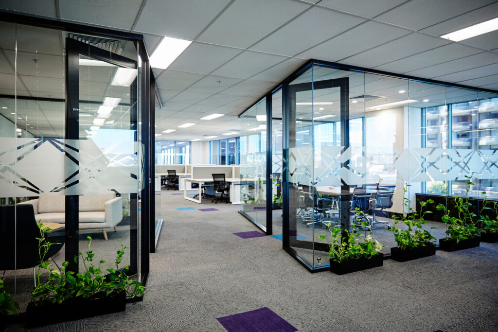 Partitioning | Services | Glass Partitioning Office Entrance